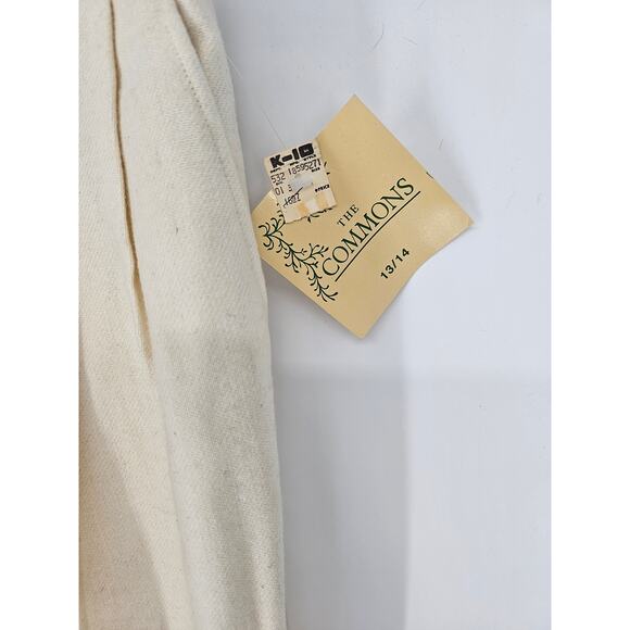 The Commons Women's Cream High Rise Pockets Woolen Pant Size 13/14 NEW - Picture 3 of 6